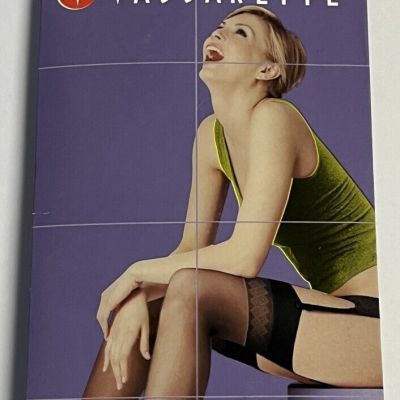 Vassarette Her Secret Classic Stockings size medium black style 4015